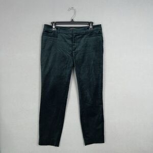 Banana Republic Pants Womens 6 Green Sloan Velvet Slim Stretch Trouser Holiday